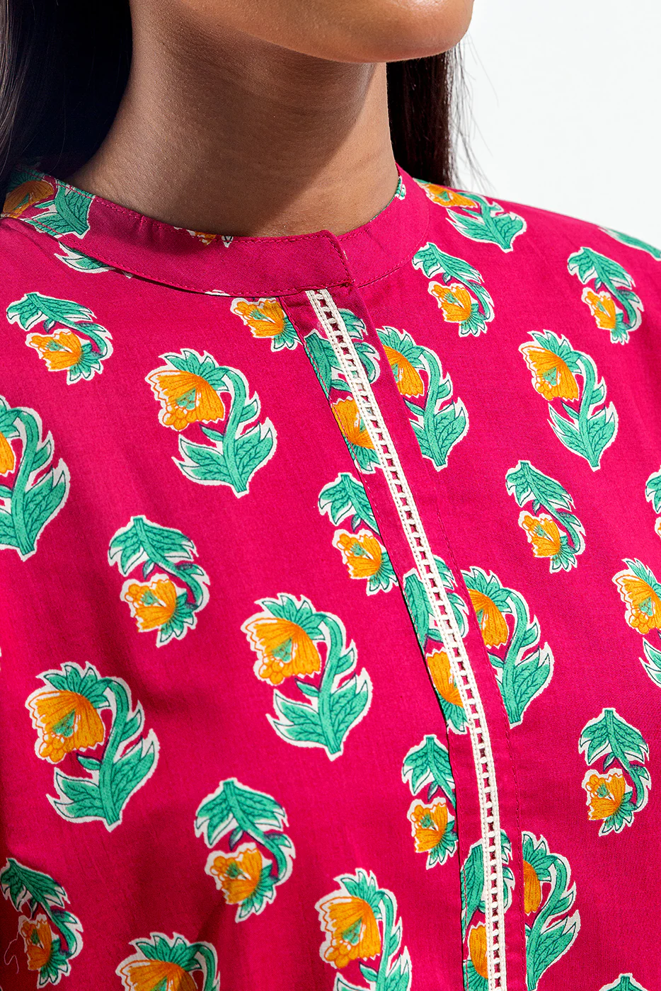 2 PIECE PRINTED LAWN SUIT (PRET) - Image 4