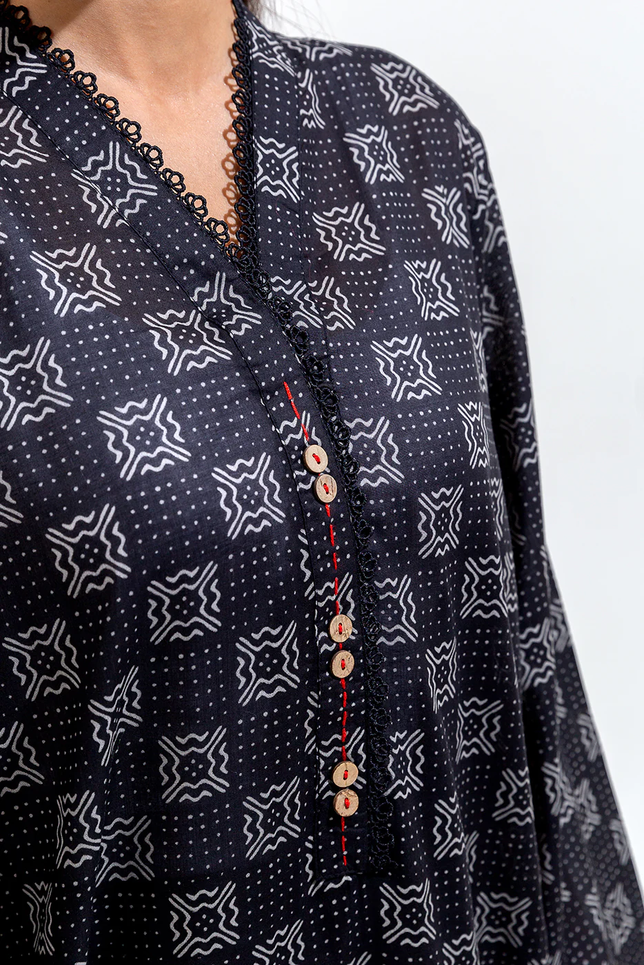 PRINTED LAWN SHIRT (PRET) - Image 4