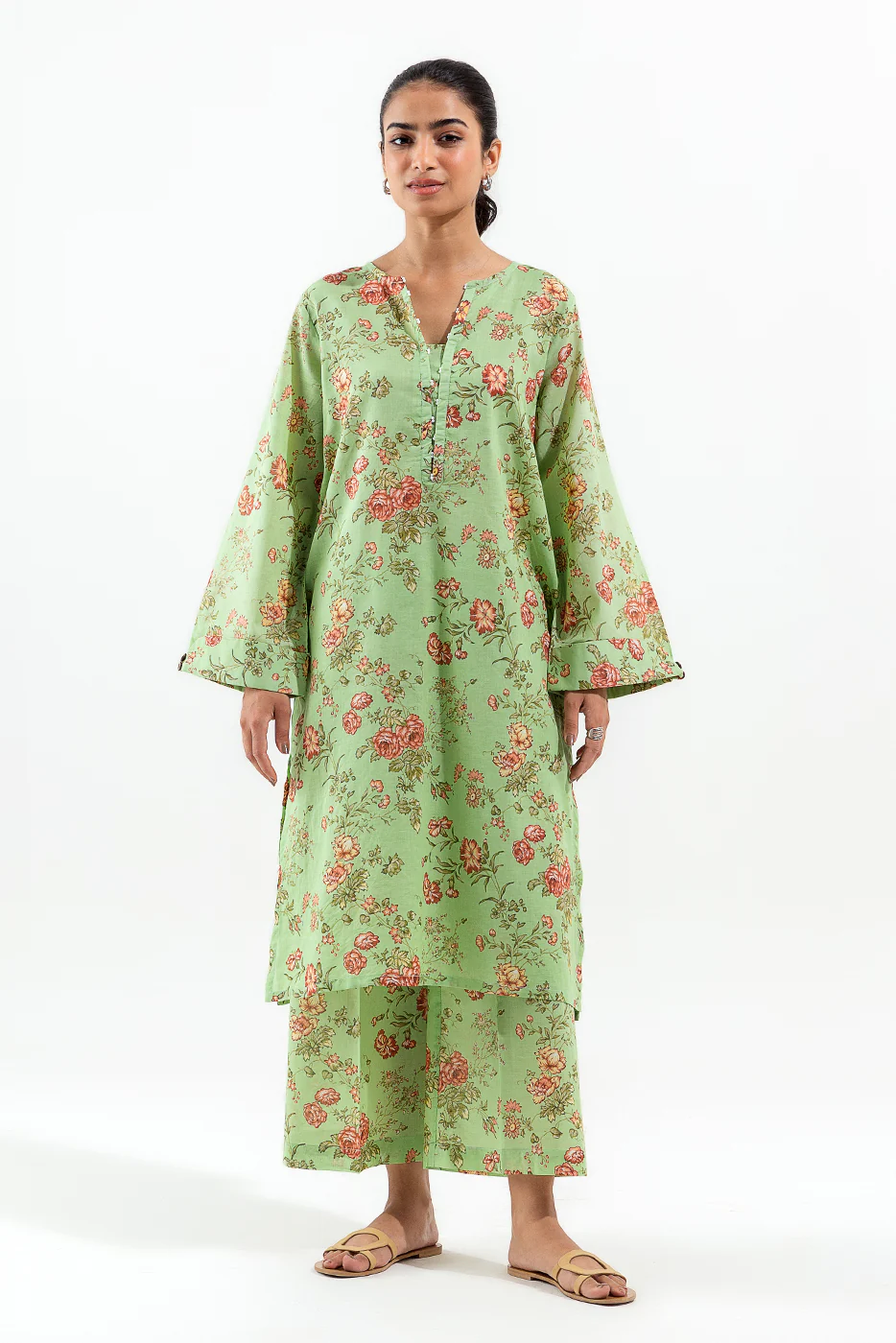 2 PIECE PRINTED LAWN SUIT (PRET) - Image 2