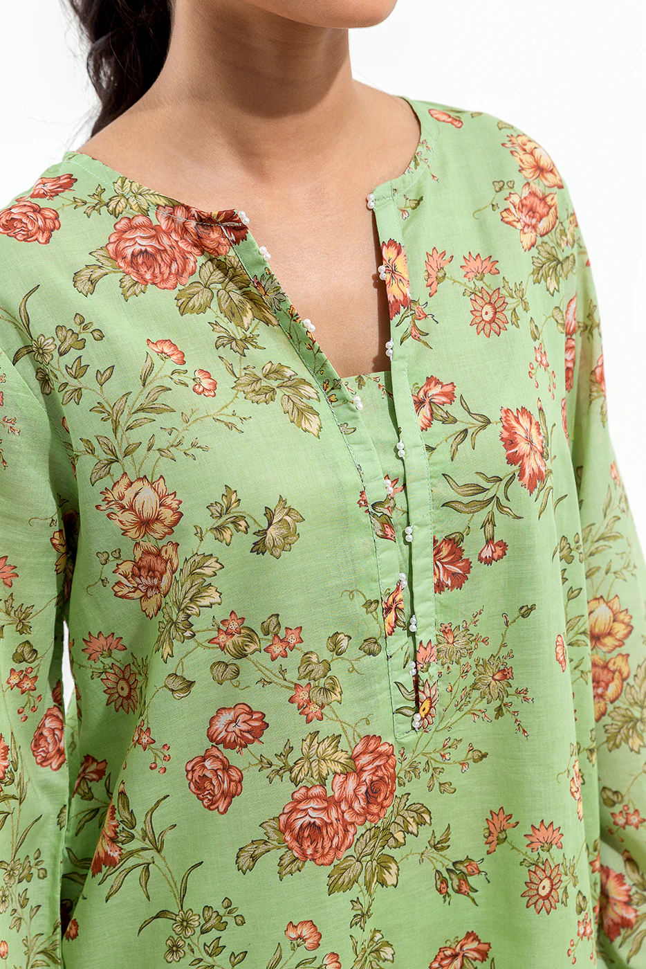 2 PIECE PRINTED LAWN SUIT (PRET) - Image 4