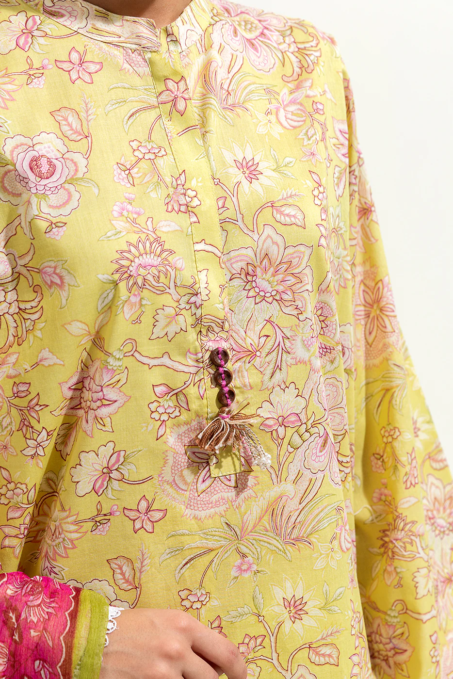 3 PIECE PRINTED LAWN SUIT (PRET) - Image 5