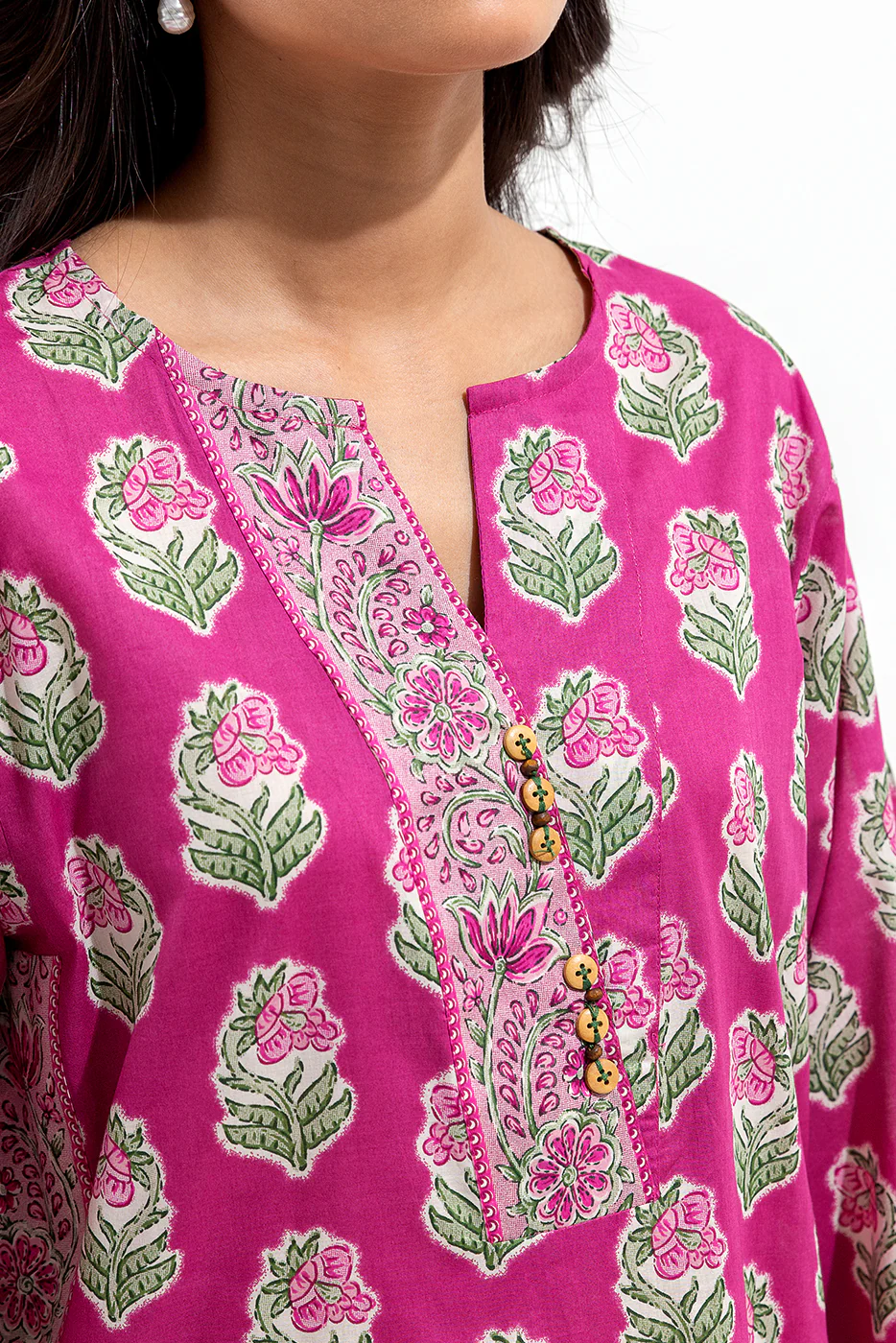3 PIECE PRINTED LAWN SUIT (PRET) - Image 5