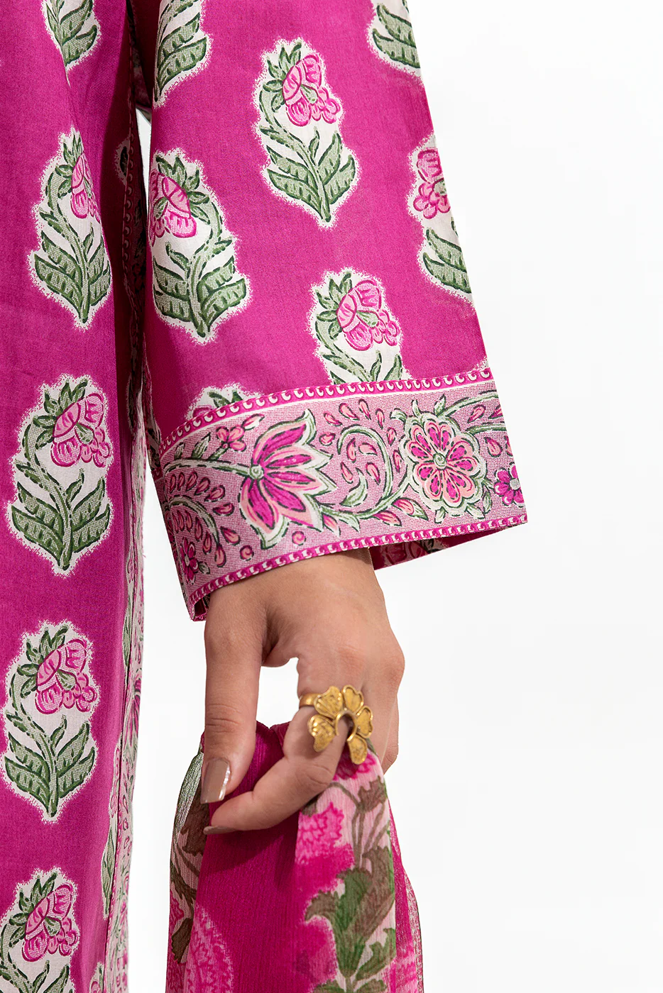 3 PIECE PRINTED LAWN SUIT (PRET) - Image 6