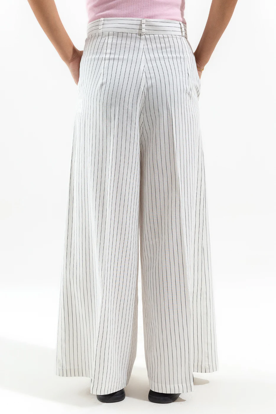 STRIPED WIDE LEG TROUSER - Image 2