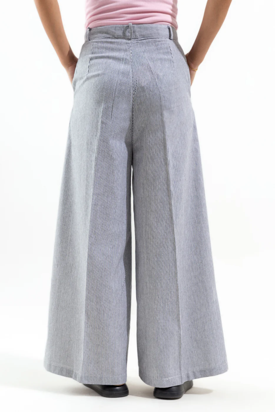 STRIPED WIDE LEG TROUSER - Image 3
