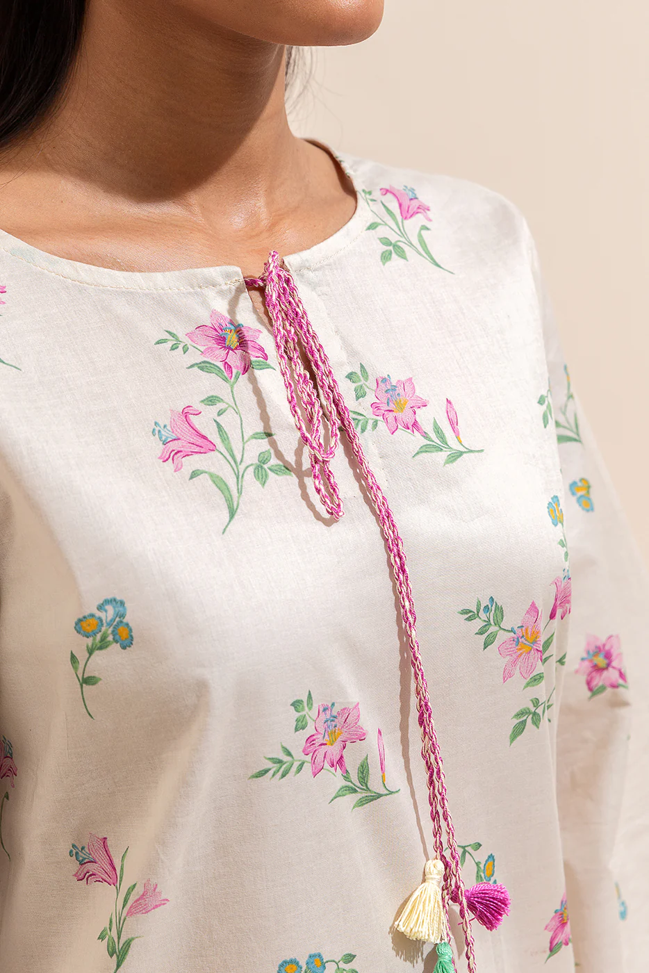 1 PIECE PRINTED LAWN SHIRT-HEAVENLY BLUSH (UNSTITCHED) - Image 4