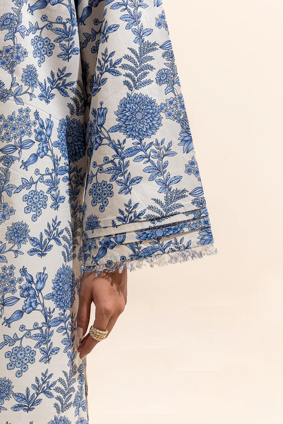 1 PIECE PRINTED LAWN SHIRT-MIDNIGHT PEARL (UNSTITCHED) - Image 3