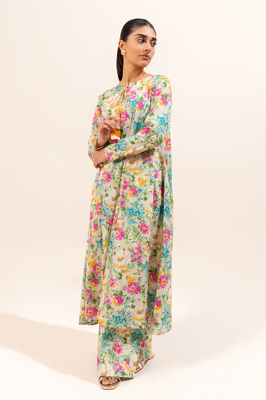 2 PIECE PRINTED LAWN SUIT-IRENIC BLUSH (UNSTITCHED) - Image 2