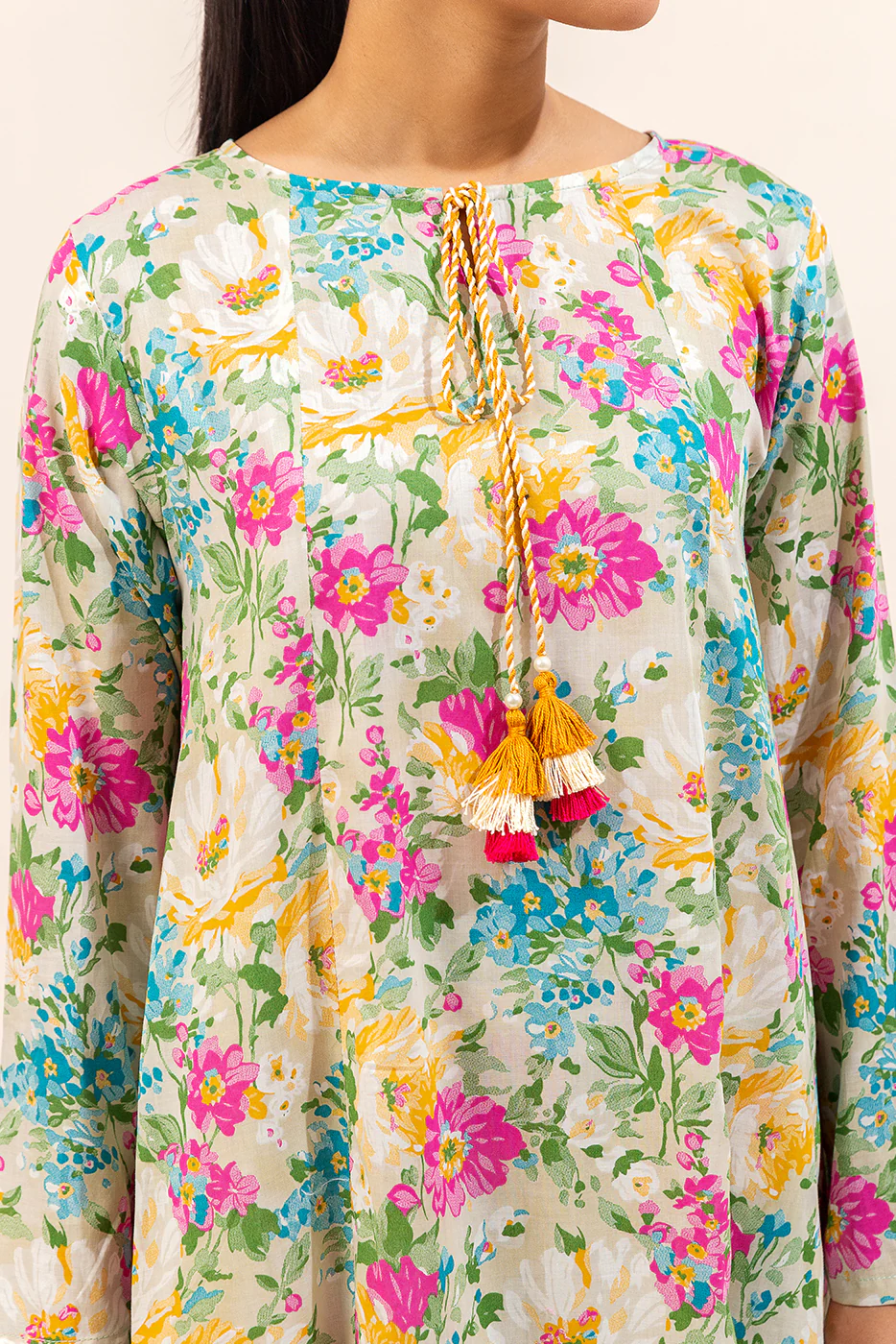 2 PIECE PRINTED LAWN SUIT-IRENIC BLUSH (UNSTITCHED) - Image 5