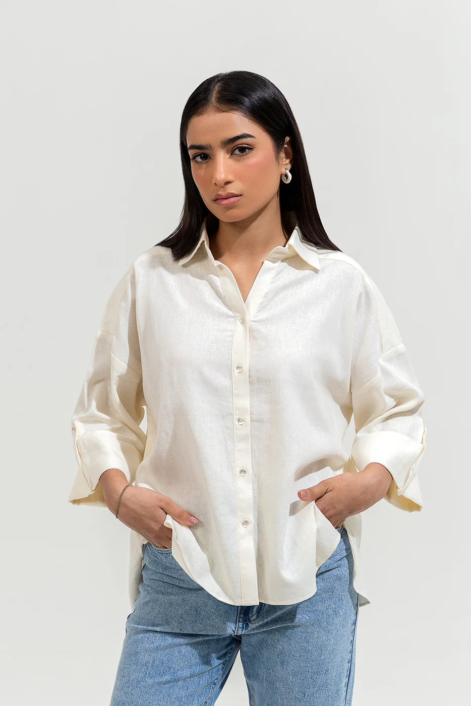 OFF WHITE BOXY SHIRT - Image 2