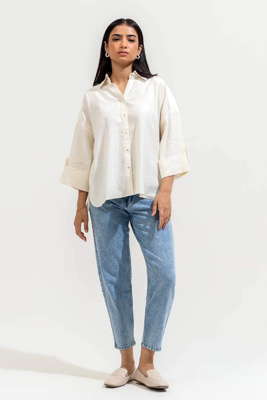 OFF WHITE BOXY SHIRT - Image 3