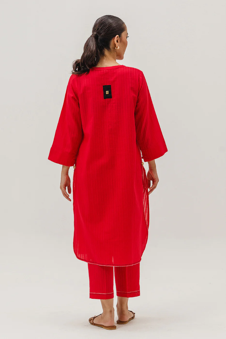 2 PIECE BASIC JACQUARD SUIT (PRET) - Image 3