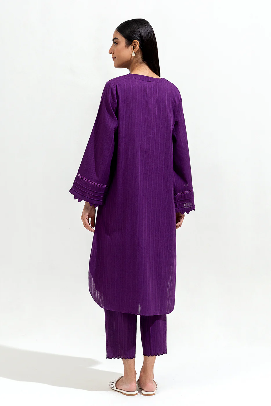 2 PIECE BASIC JACQUARD SUIT (PRET) - Image 3