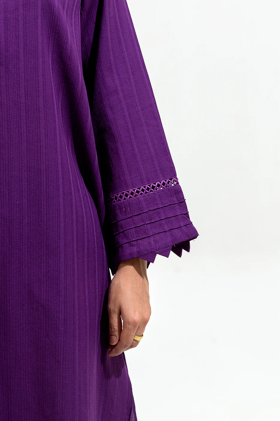 2 PIECE BASIC JACQUARD SUIT (PRET) - Image 5