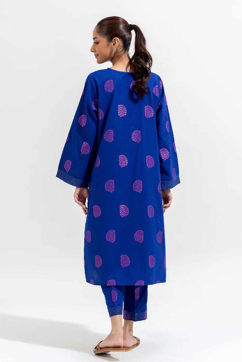 2 PIECE BASIC JACQUARD SUIT (PRET) - Image 3