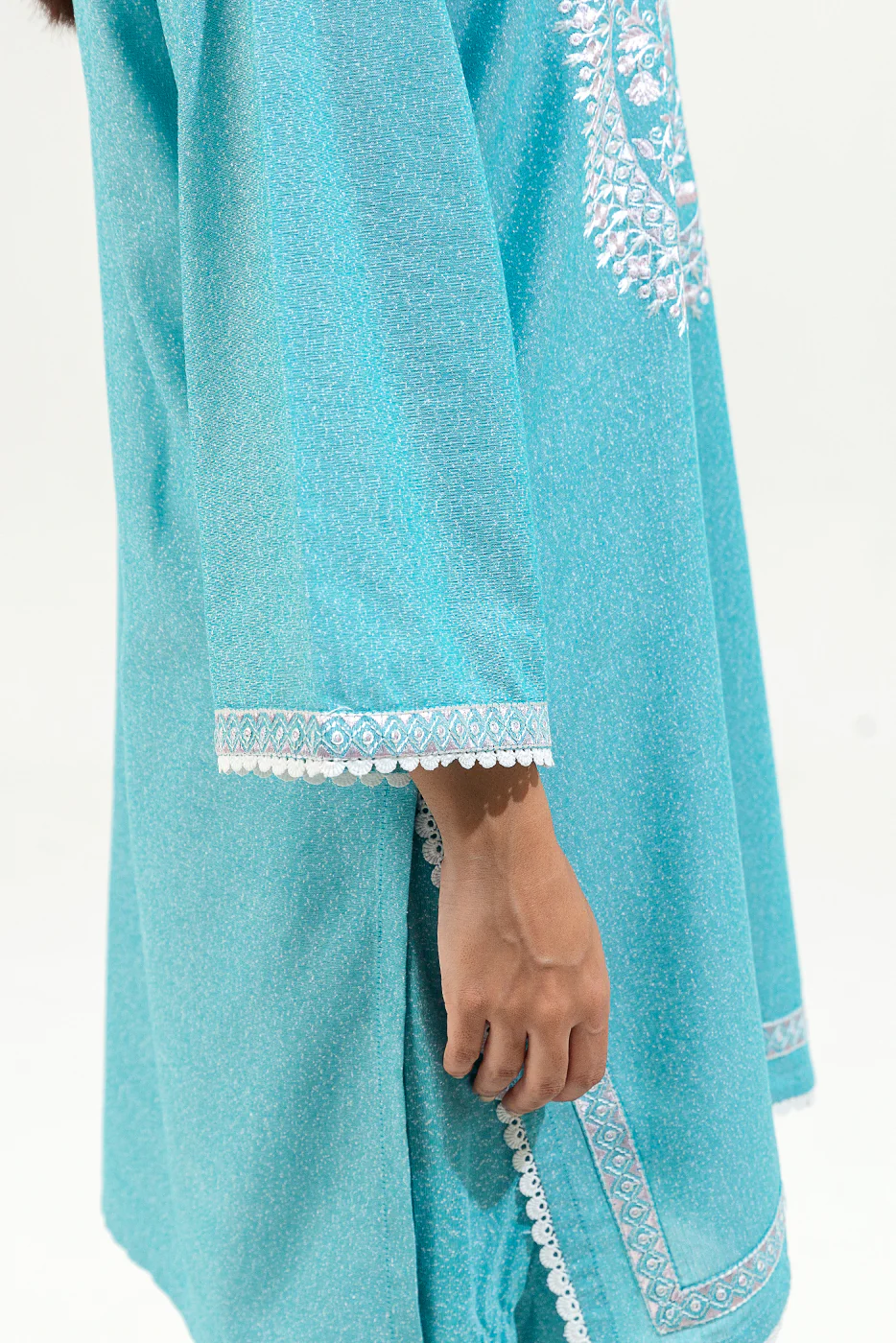 2 PIECE EMBROIDERED KARANDI SUIT (PRET) - Image 5