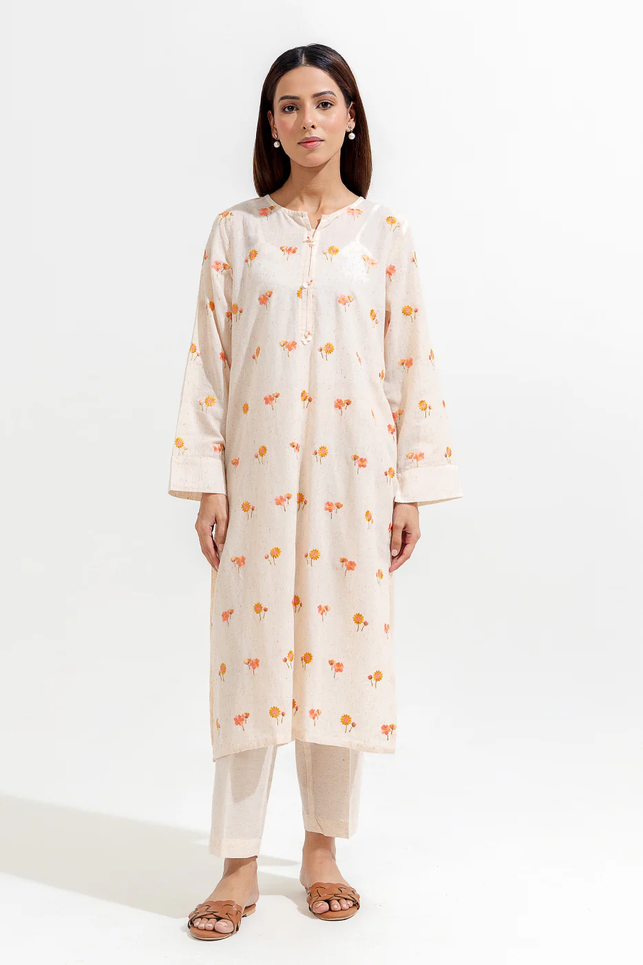 2 PIECE EMBROIDERED MULTI NAPS SUIT (PRET) - Image 4