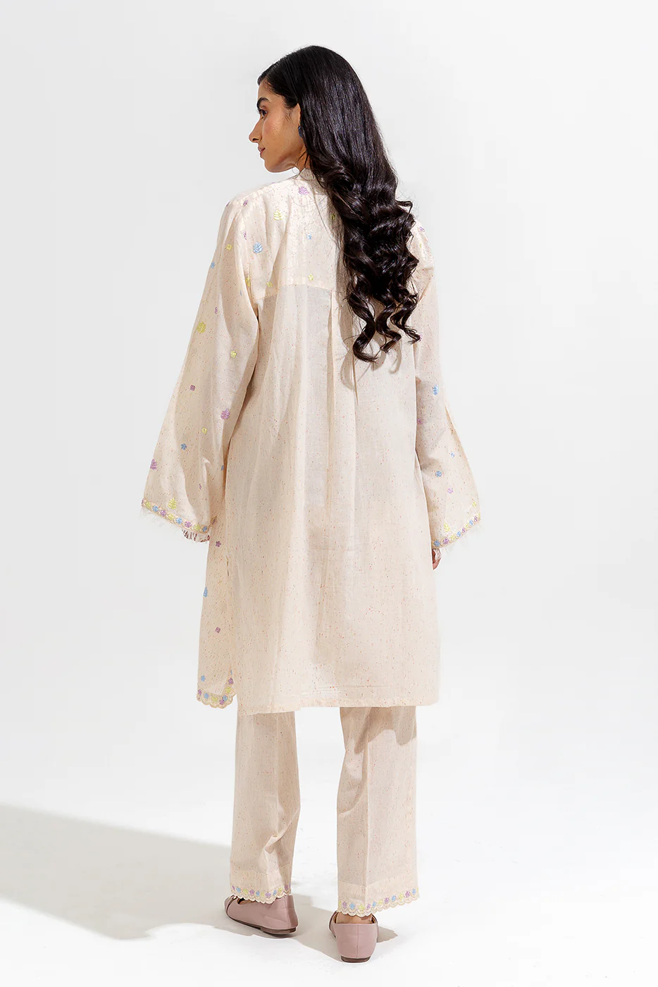 2 PIECE EMBROIDERED MULTI NAPS SUIT (PRET) - Image 4