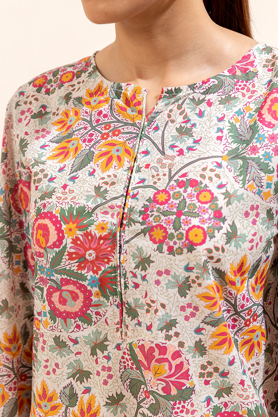 3 PIECE PRINTED LAWN SUIT-ROSADIA DREAM (UNSTITCHED) - Image 2