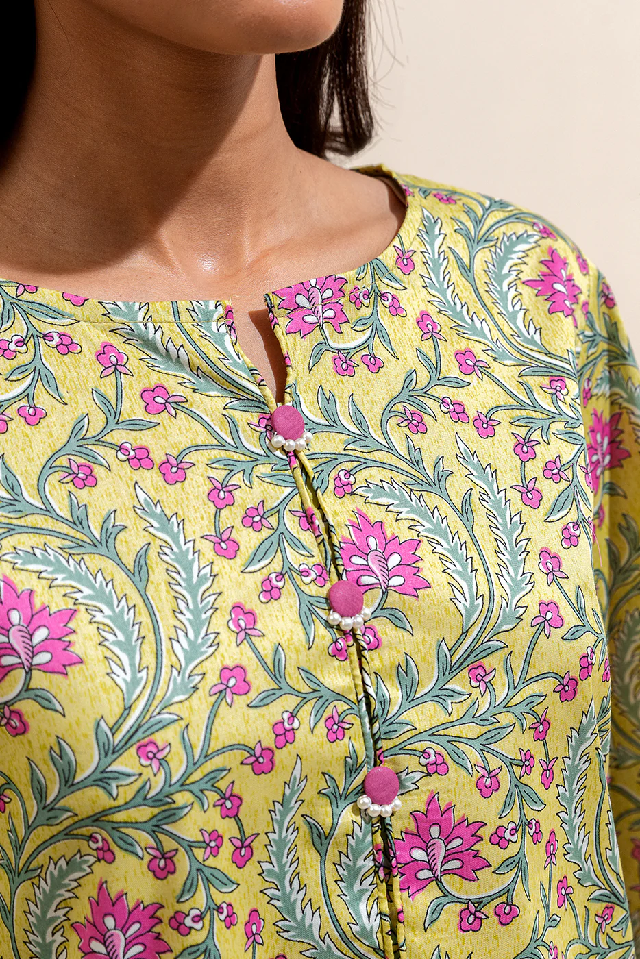 3 PIECE PRINTED LAWN SUIT-FIRST LIGHT (UNSTITCHED) - Image 5