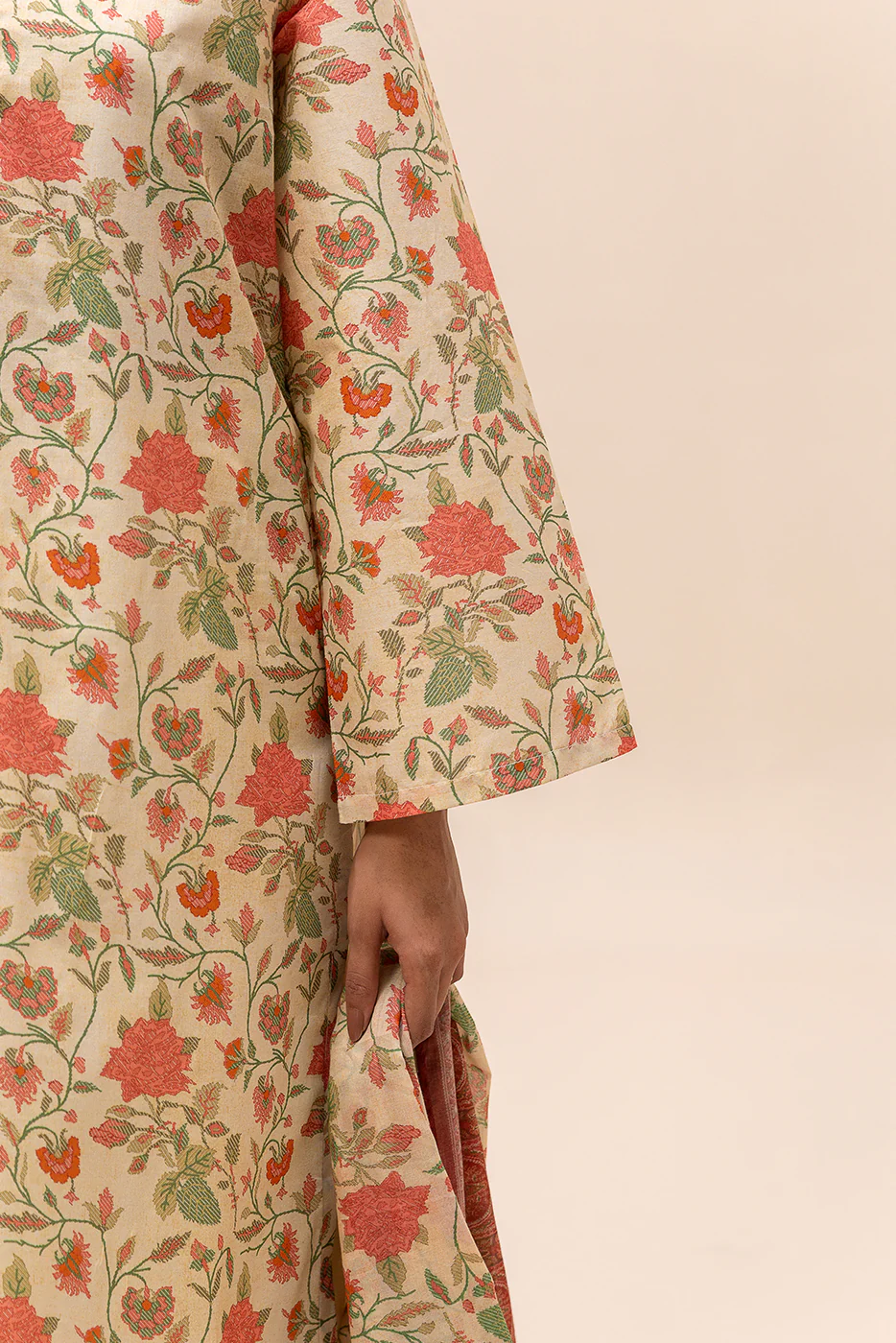 3 PIECE PRINTED LAWN SUIT-IVORY DREAM (UNSTITCHED) - Image 6