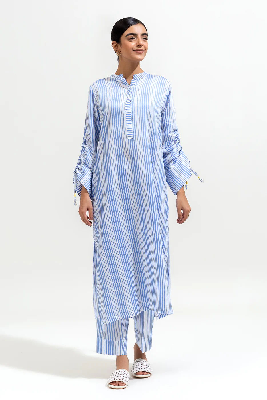 2 PIECE BASIC YARN DYED SUIT (PRET) - Image 2