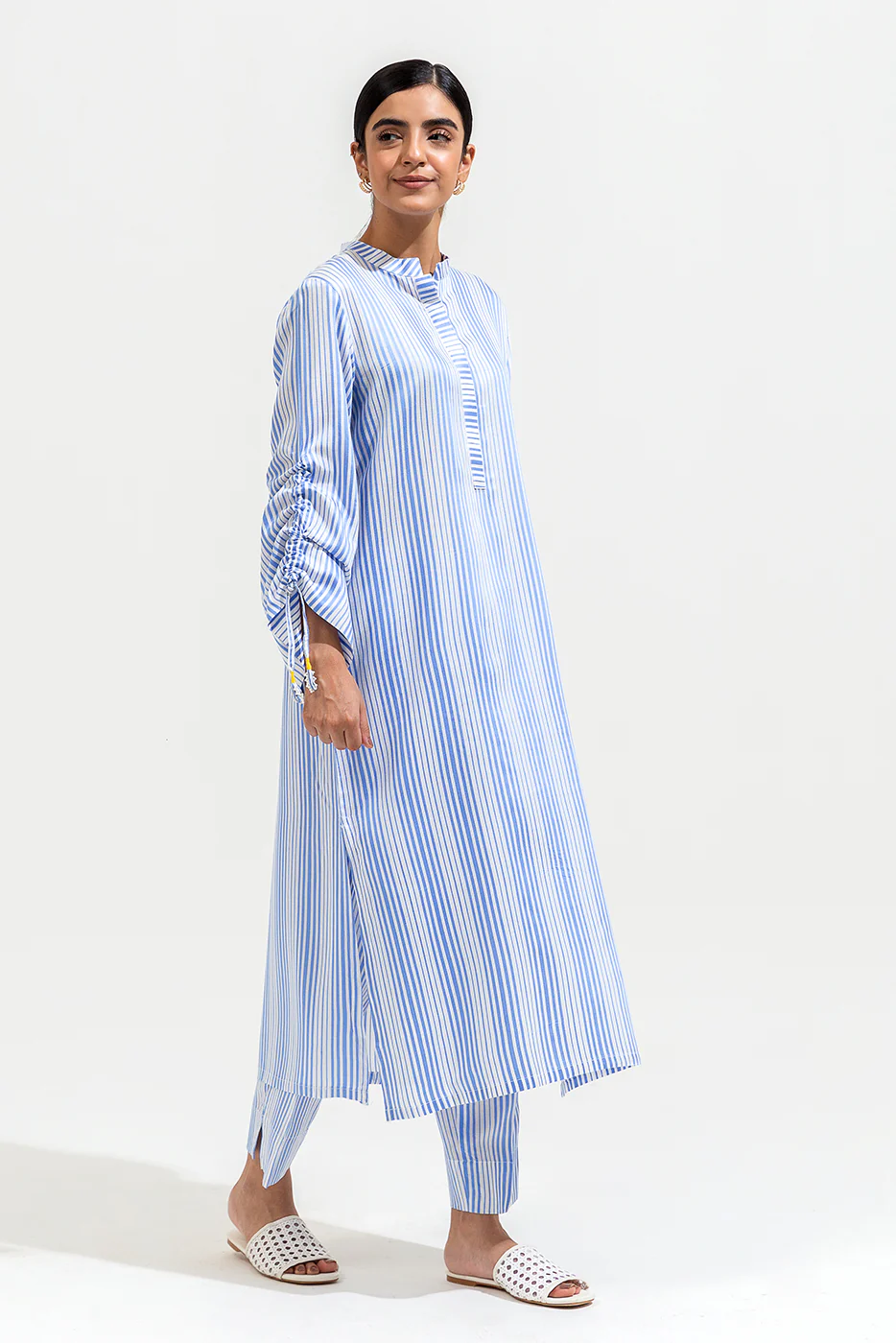 2 PIECE BASIC YARN DYED SUIT (PRET) - Image 3