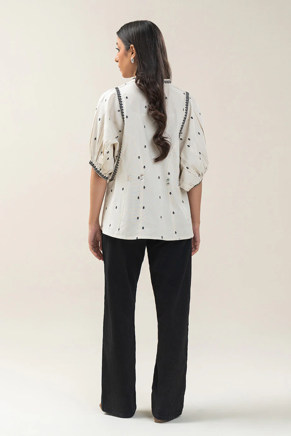 BASIC LINEN BLOUSE (WESTERN) - Image 6