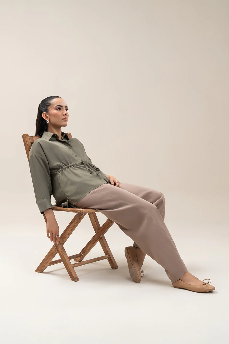 BUTTON-THROUGH ADJUSTABLE WAIST TOP - Image 6
