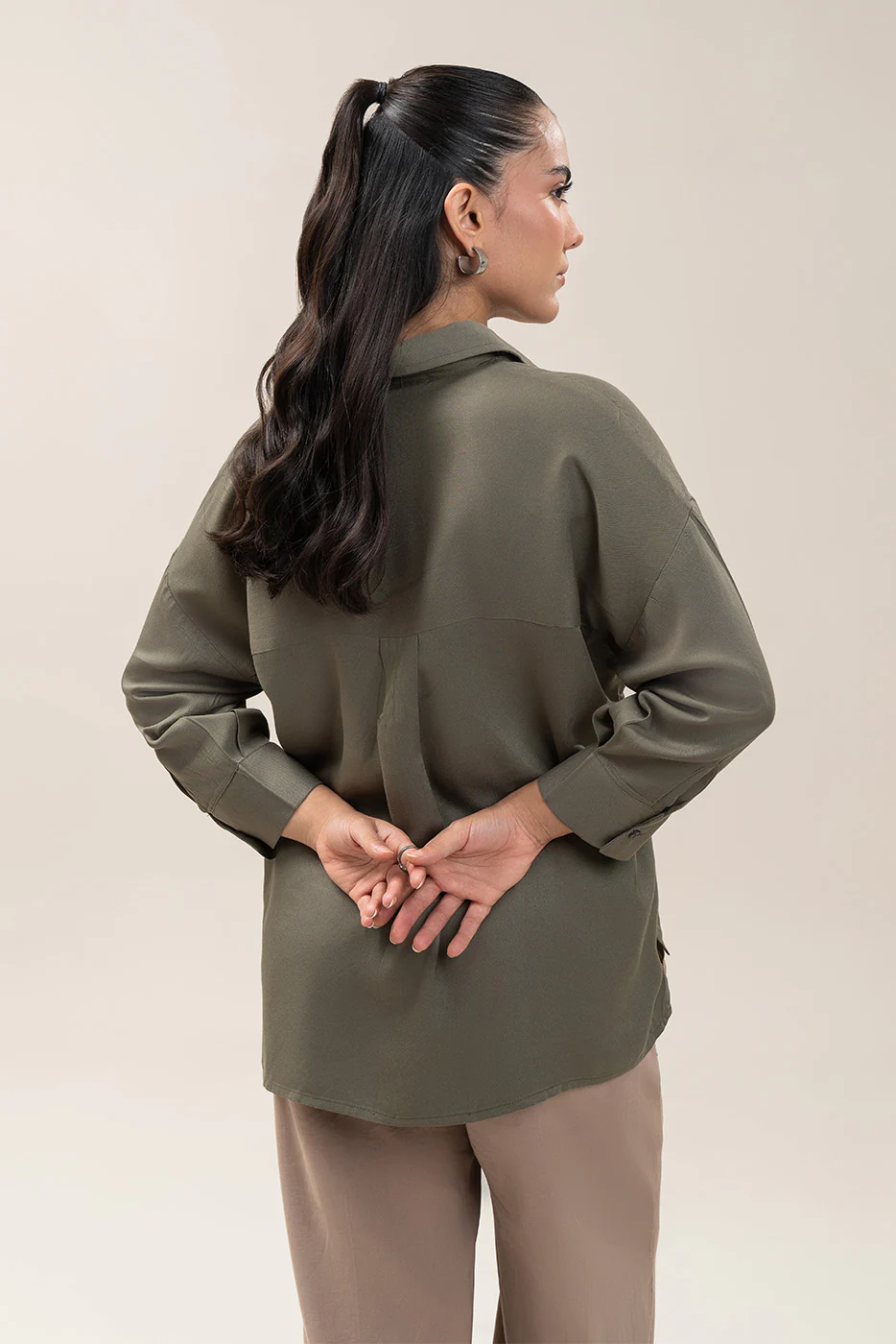BUTTON-THROUGH ADJUSTABLE WAIST TOP - Image 9