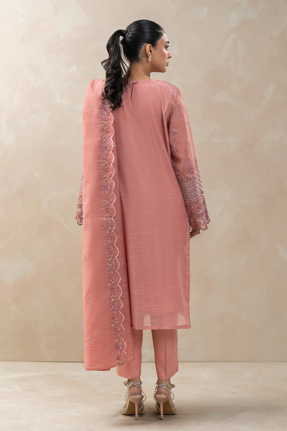 3 PIECE EMBROIDERED MONARK SUIT (LUXURY-PRET) - Image 3