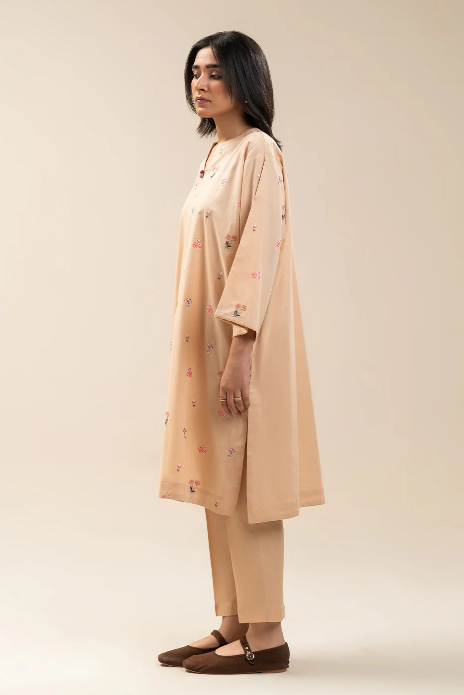 2 PIECE EMBROIDERED NEON NEPS SUIT (PRET) - Image 3