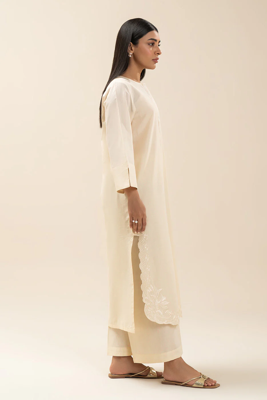 2 PIECE EMBROIDERED NEON NEPS SUIT (PRET) - Image 4