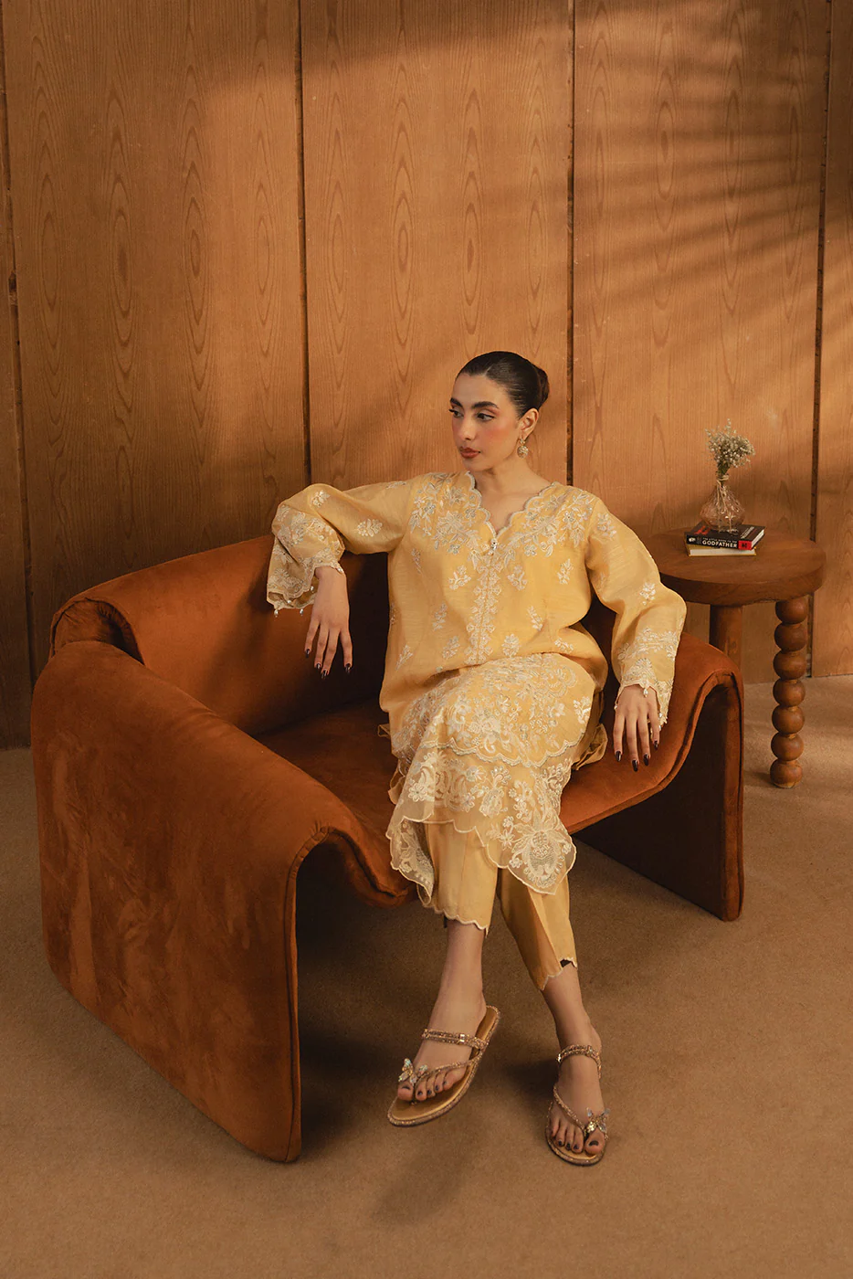 2 PIECE EMBROIDERED MONARK SUIT (LUXURY PRET) - Image 5