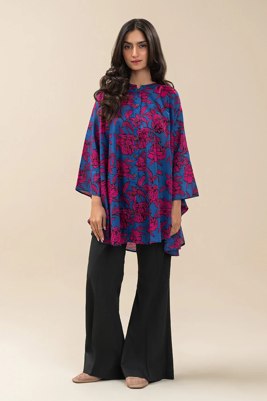 PRINTED COTTON VISCOSE SHIRT (PRET) - Image 4