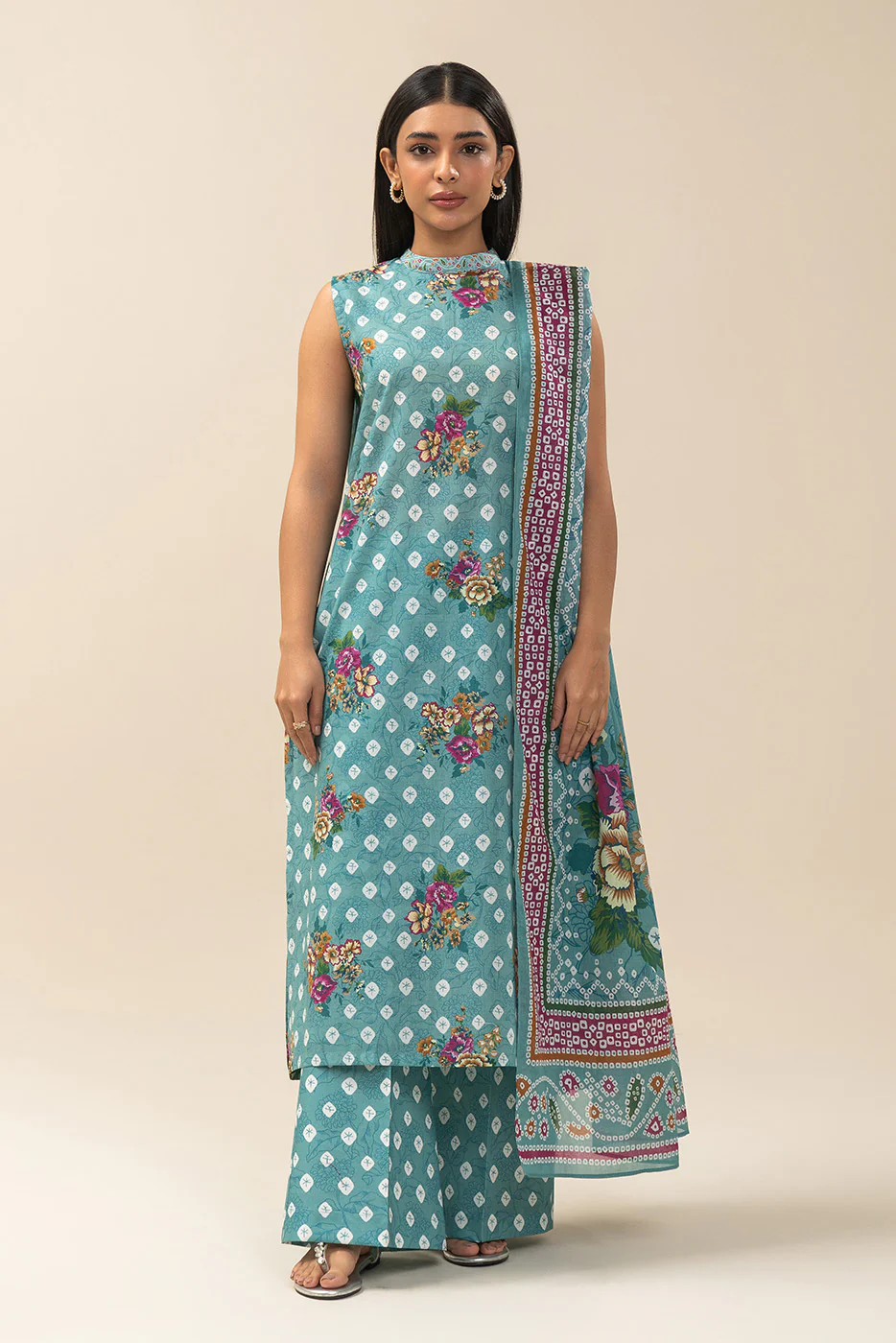 3 PIECE PRINTED LAWN SUIT-TRADITION’S TOUCH (UNSTITCHED) - Image 2