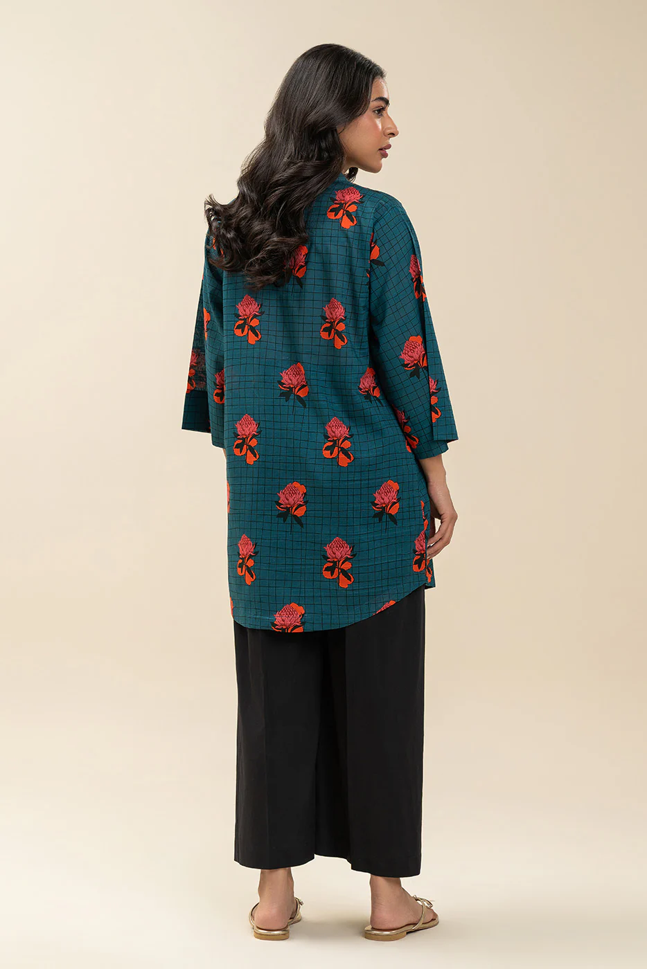 PRINTED DORIA LAWN SHIRT (PRET) - Image 4
