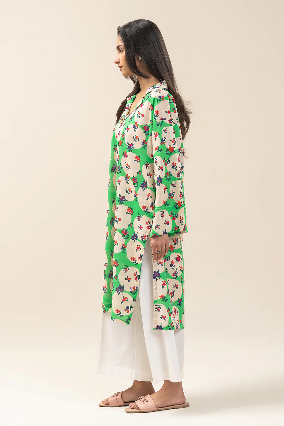PRINTED DORIA LAWN SHIRT (PRET) - Image 3