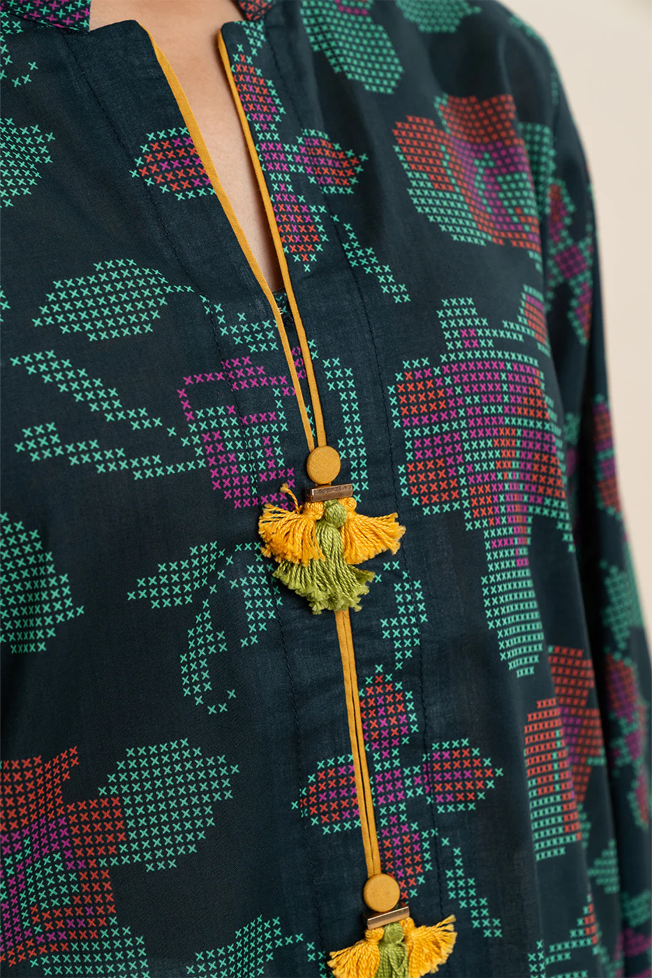 PRINTED LAWN SHIRT (PRET) - Image 5