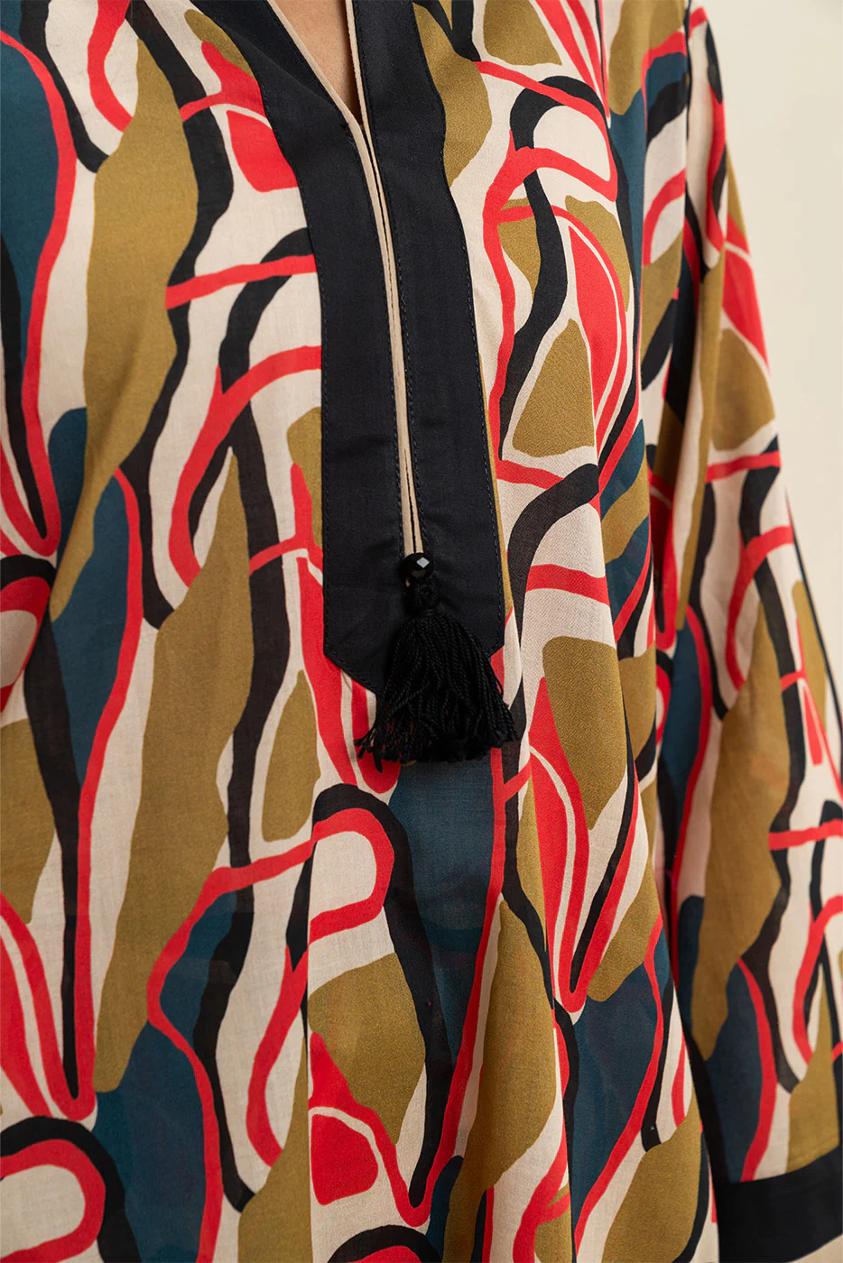2 PIECE PRINTED LAWN SUIT (PRET) - Image 5