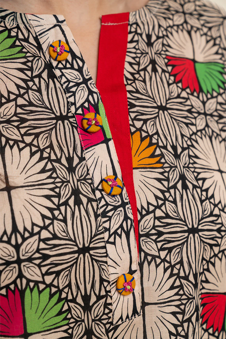 2 PIECE PRINTED LAWN SUIT (PRET) - Image 5