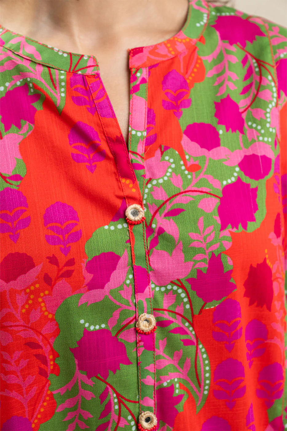 2 PIECE PRINTED DIGITAL PRINTED TWO WAY SLUB SUIT (PRET) - Image 5