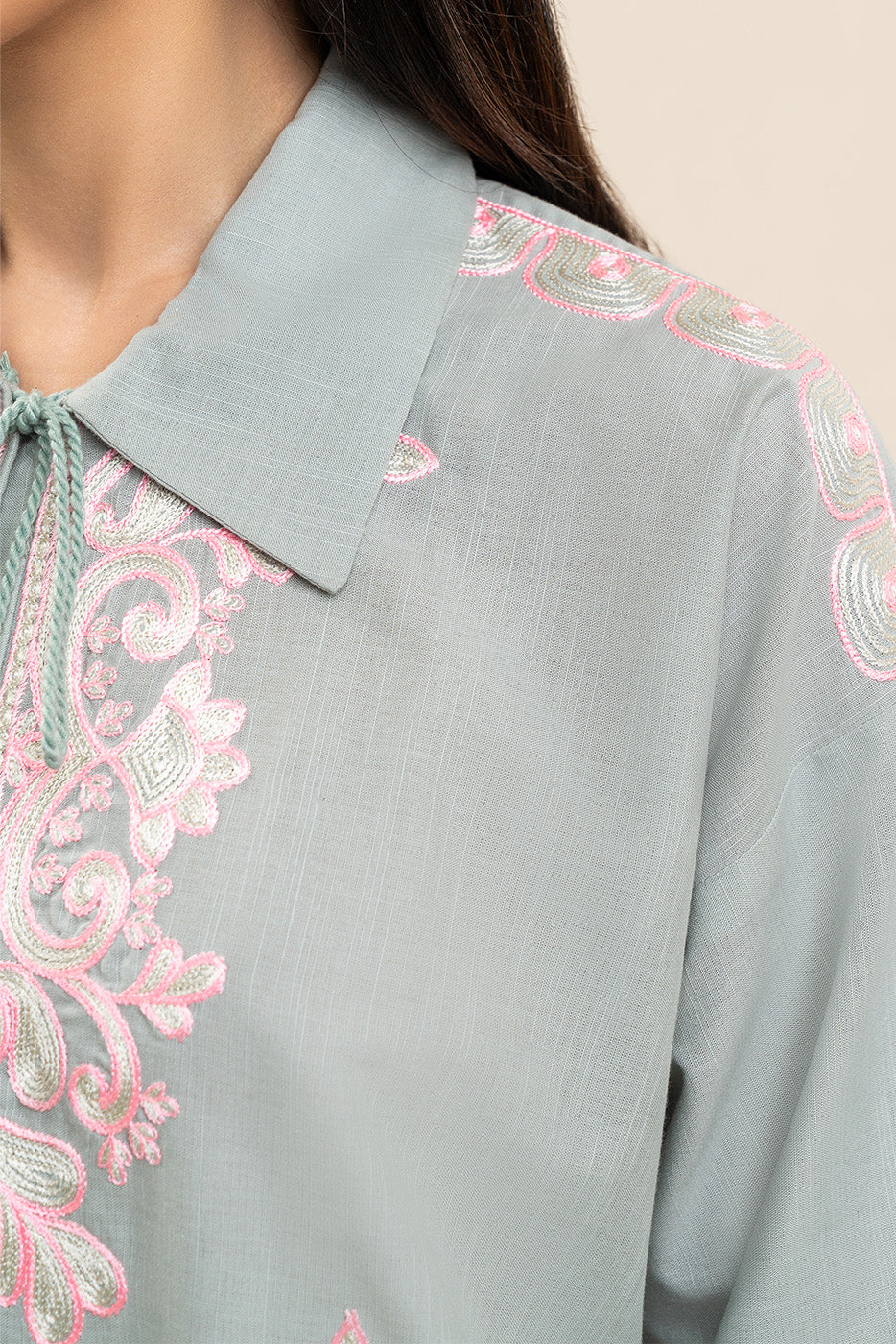 EMBROIDERED CO-ORD SET (FUSION) - Image 6