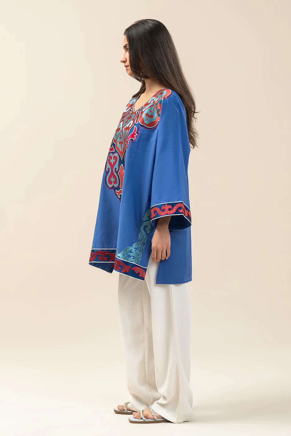 EMBROIDERED COTTON TOP (PRET) - Image 3