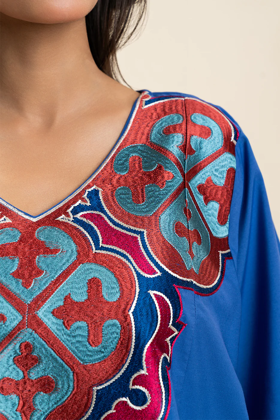 EMBROIDERED COTTON TOP (PRET) - Image 5