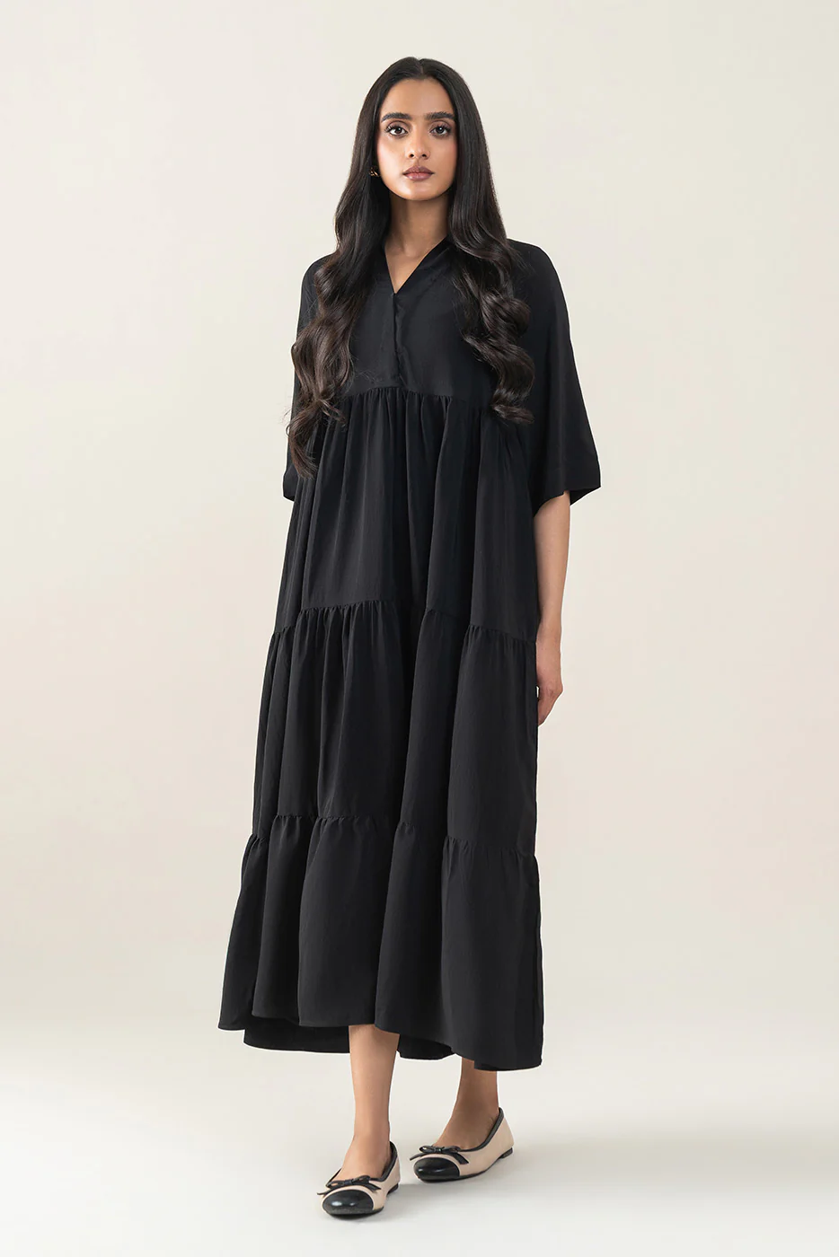 BASIC VISCOSE DRESS (PRET) - Image 3