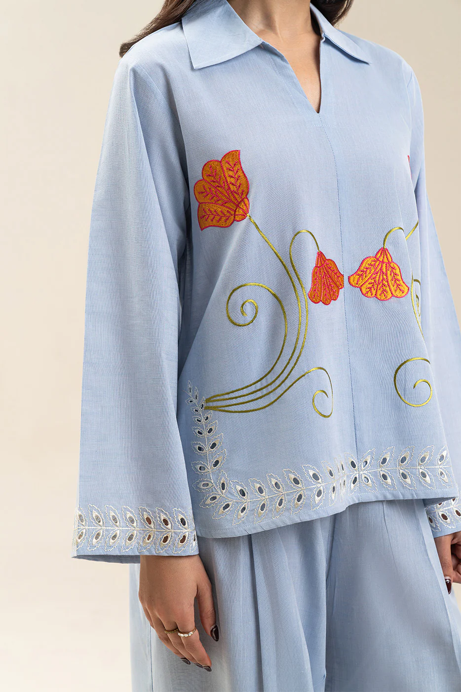 EMBROIDERED CO-ORD SET (FUSION) - Image 6