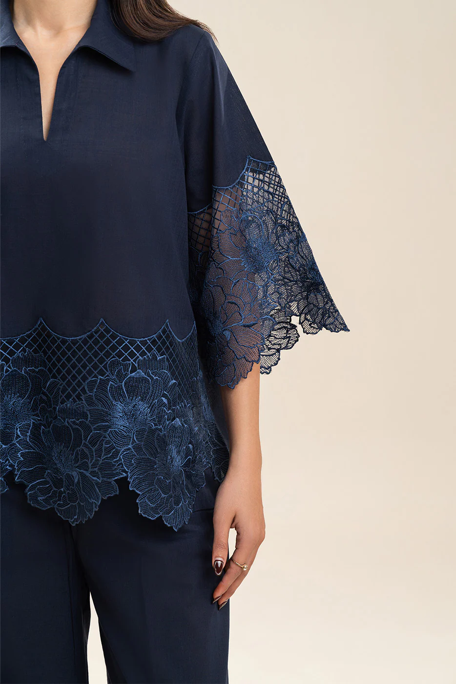 EMBROIDERED CO-ORD SET (FUSION) - Image 5