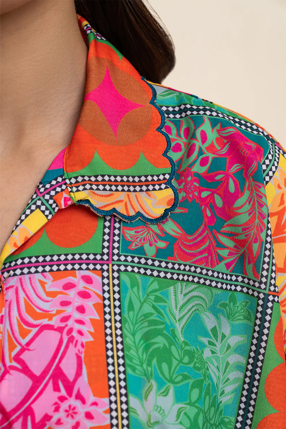 2 PIECE PRINTED SILK SUIT (PRET) - Image 6