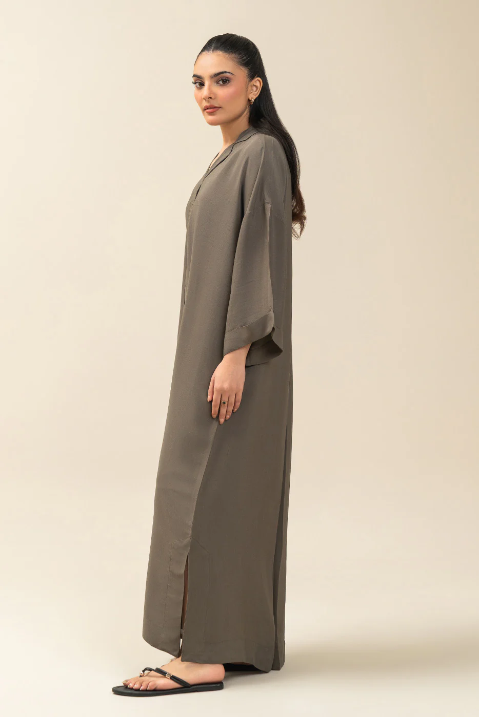 BASIC CRINKLE DRESS - Image 4